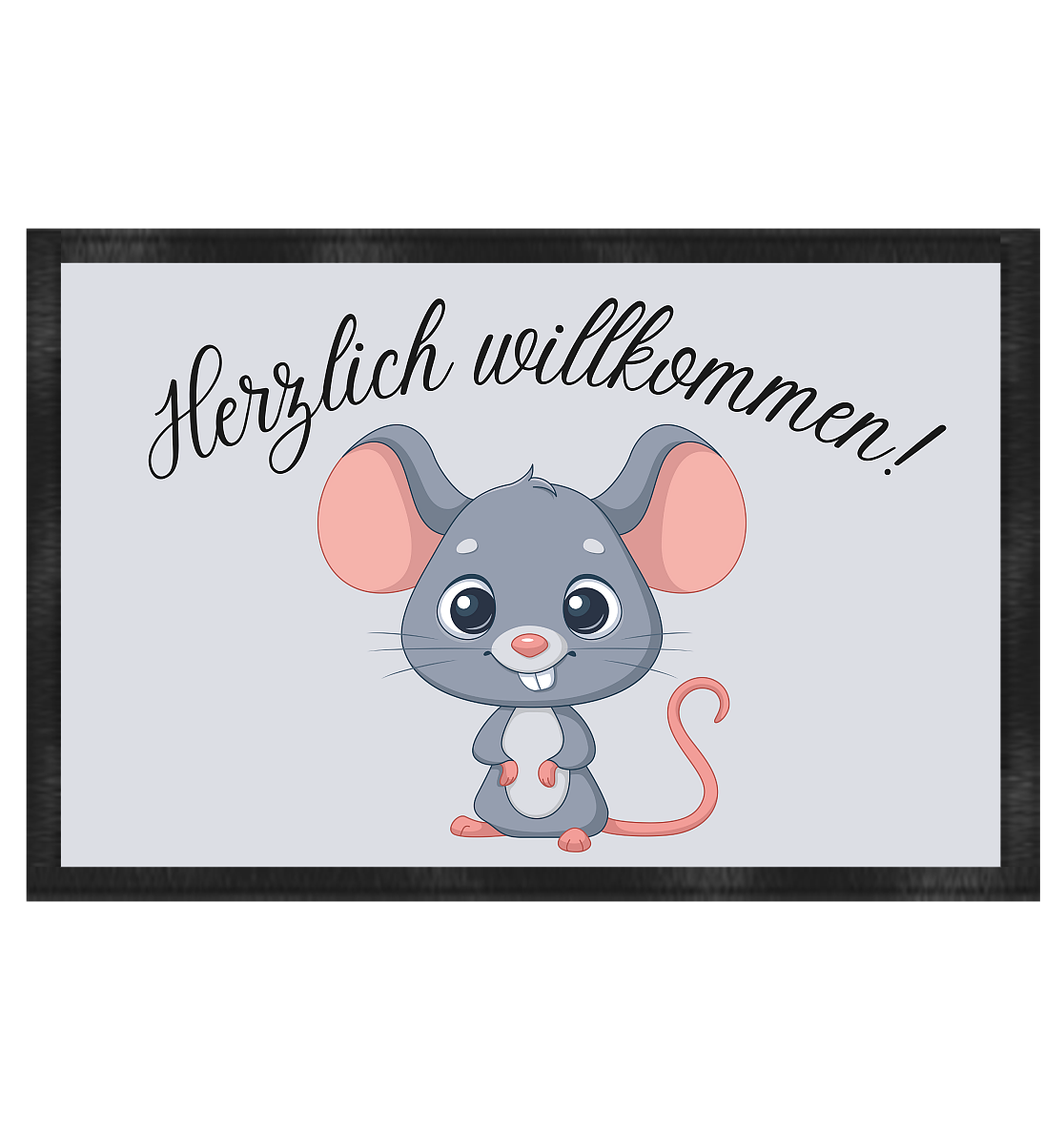 Mäuschen, herzlich willkommen - Fußmatte 60x40cm
