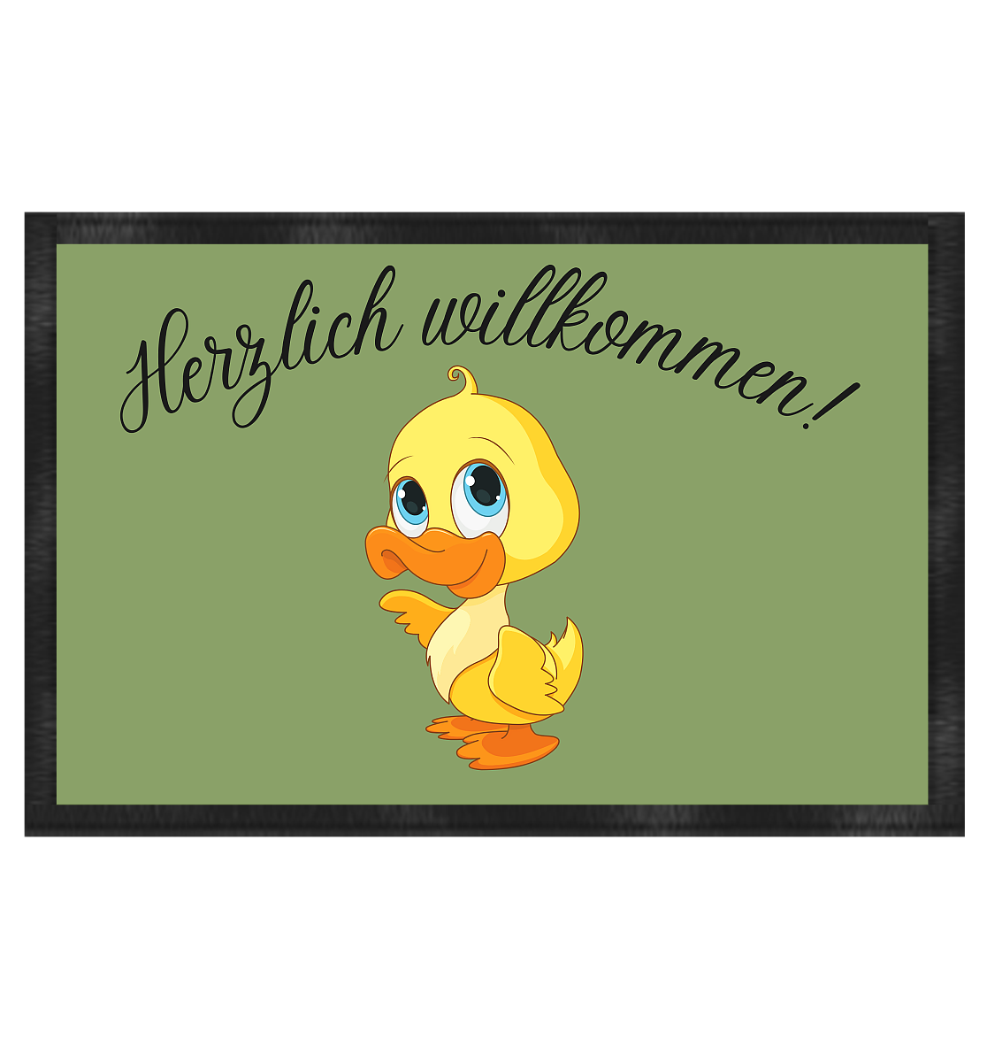 Entchen, herzlich willkommen - Fußmatte 60x40cm
