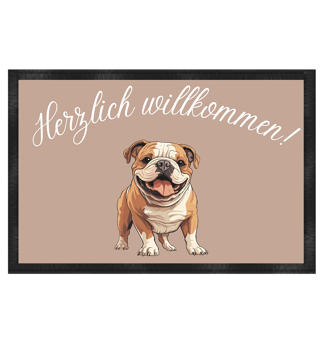 Herzlich willkommen - Fußmatte 60x40cm