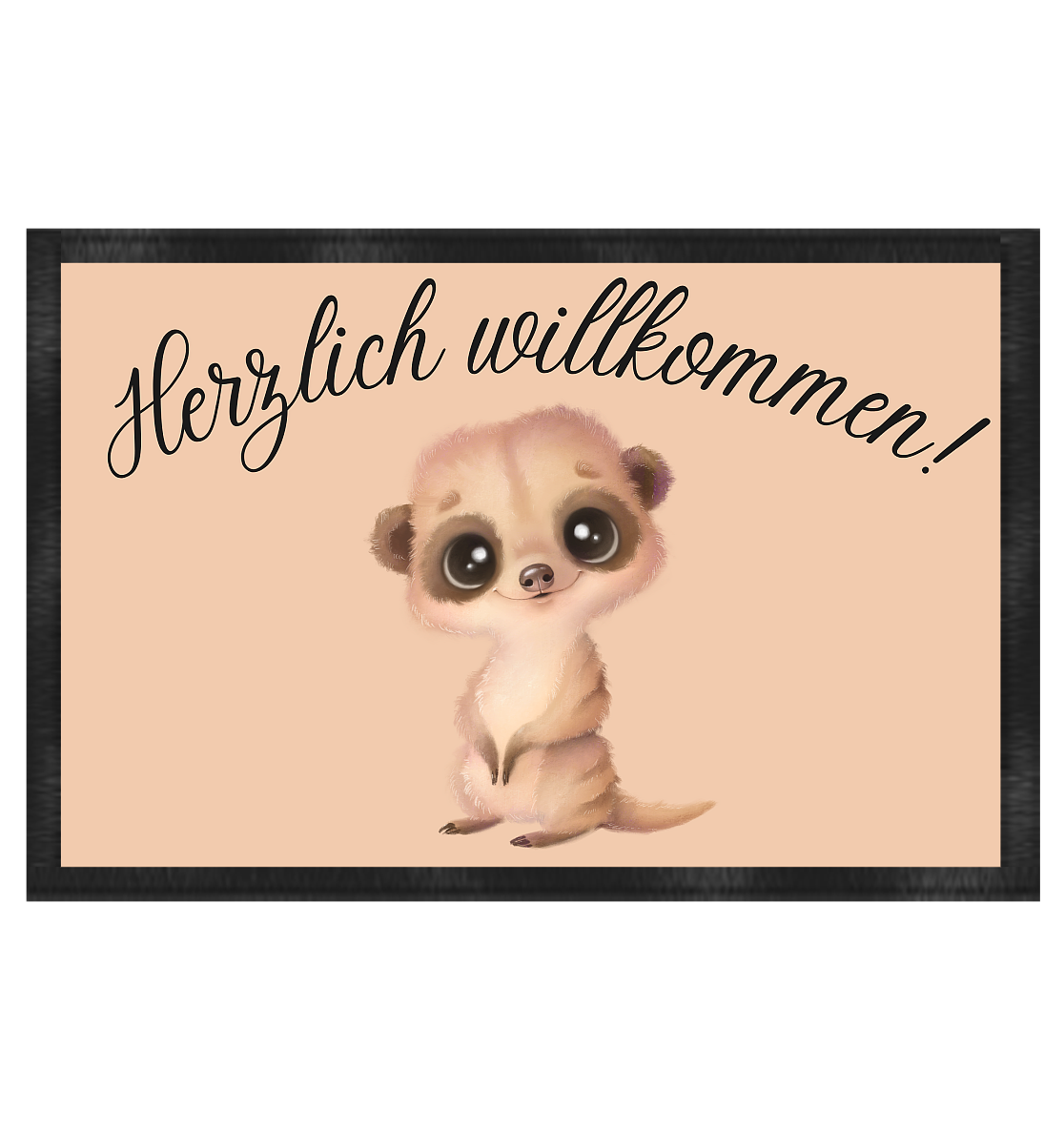 Erdmännchen, herzlich willkommen - Fußmatte 60x40cm