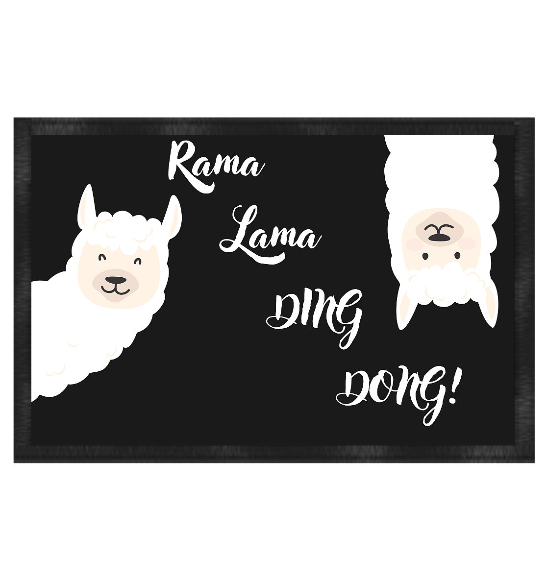 Fußmatte, Rama Lama Ding Dong - Fußmatte 60x40cm