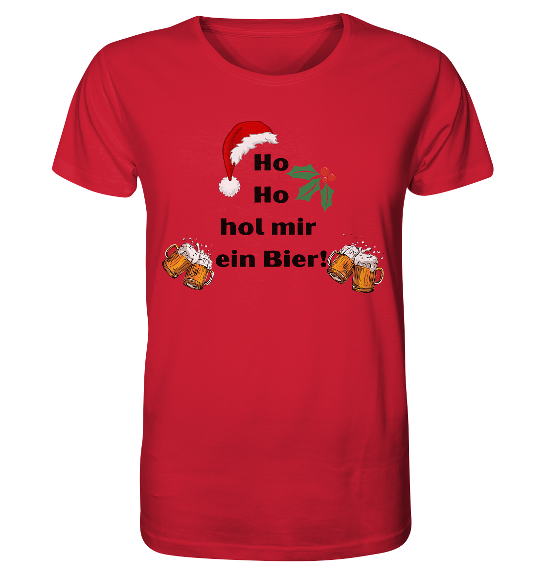 Unisex Pullover / Hoodie - Ho Ho hol mir ein bier - Organic Shirt