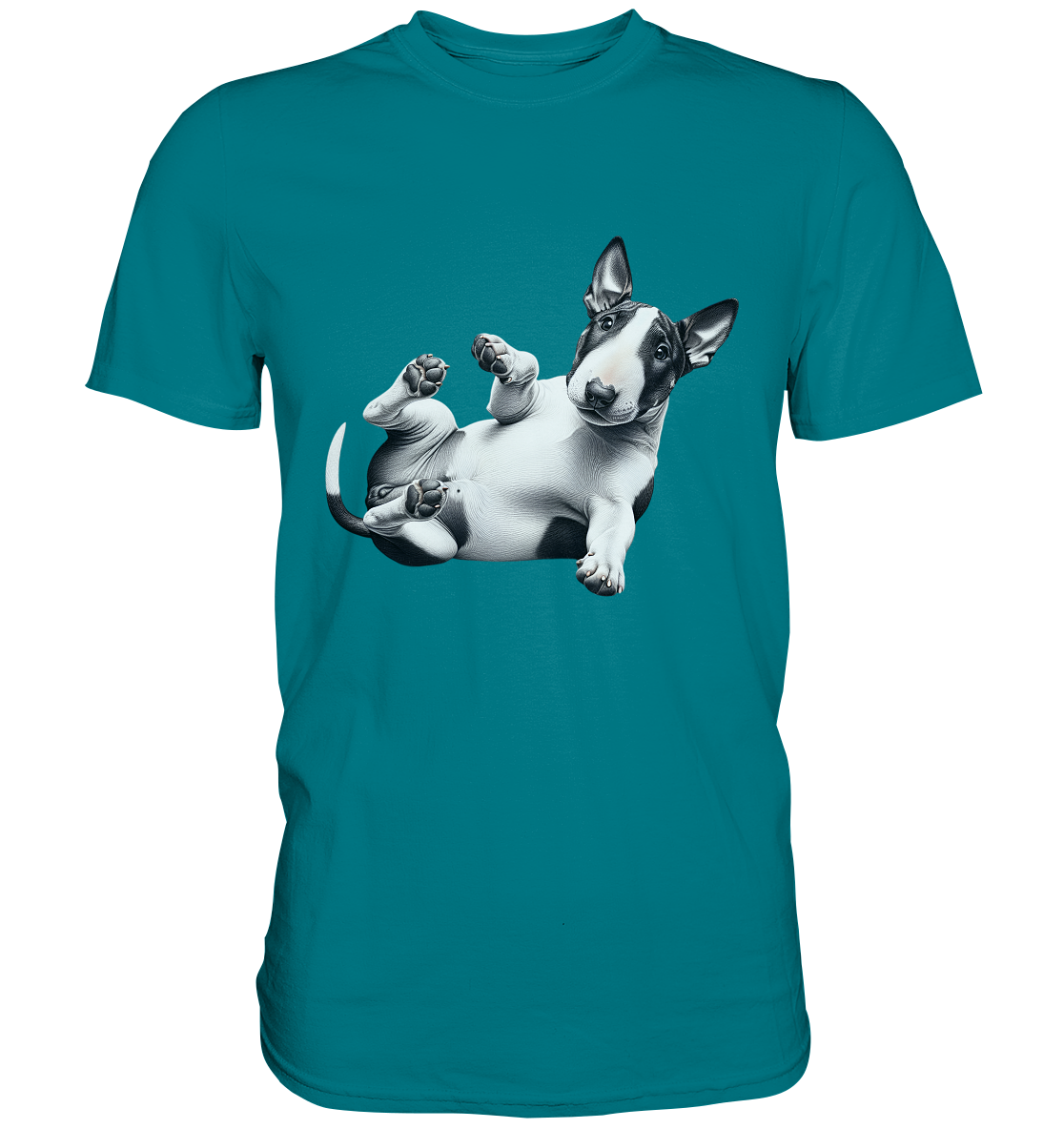 Verrückter Bullterrier - Premium Shirt