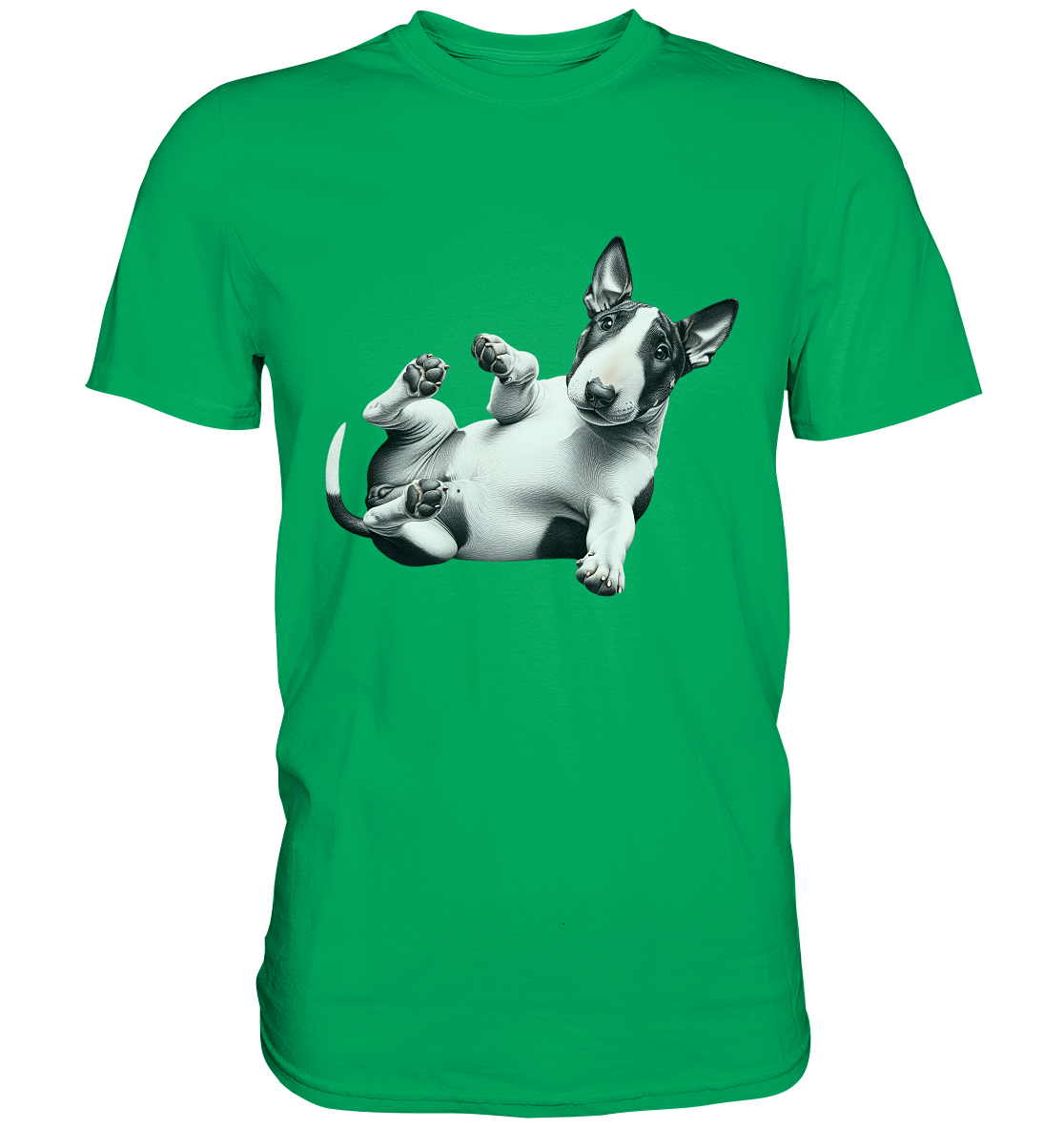 Verrückter Bullterrier - Premium Shirt