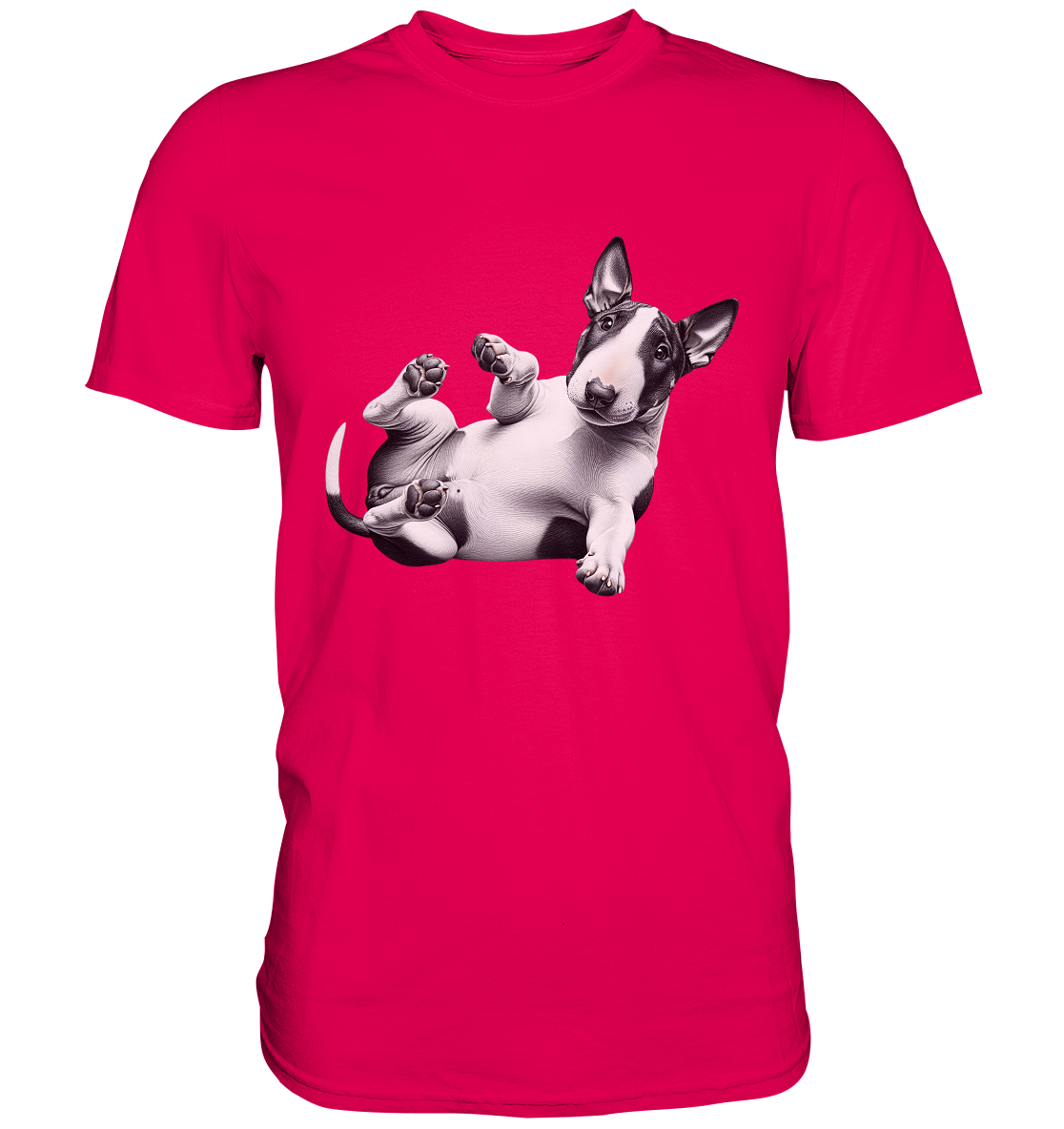 Verrückter Bullterrier - Premium Shirt
