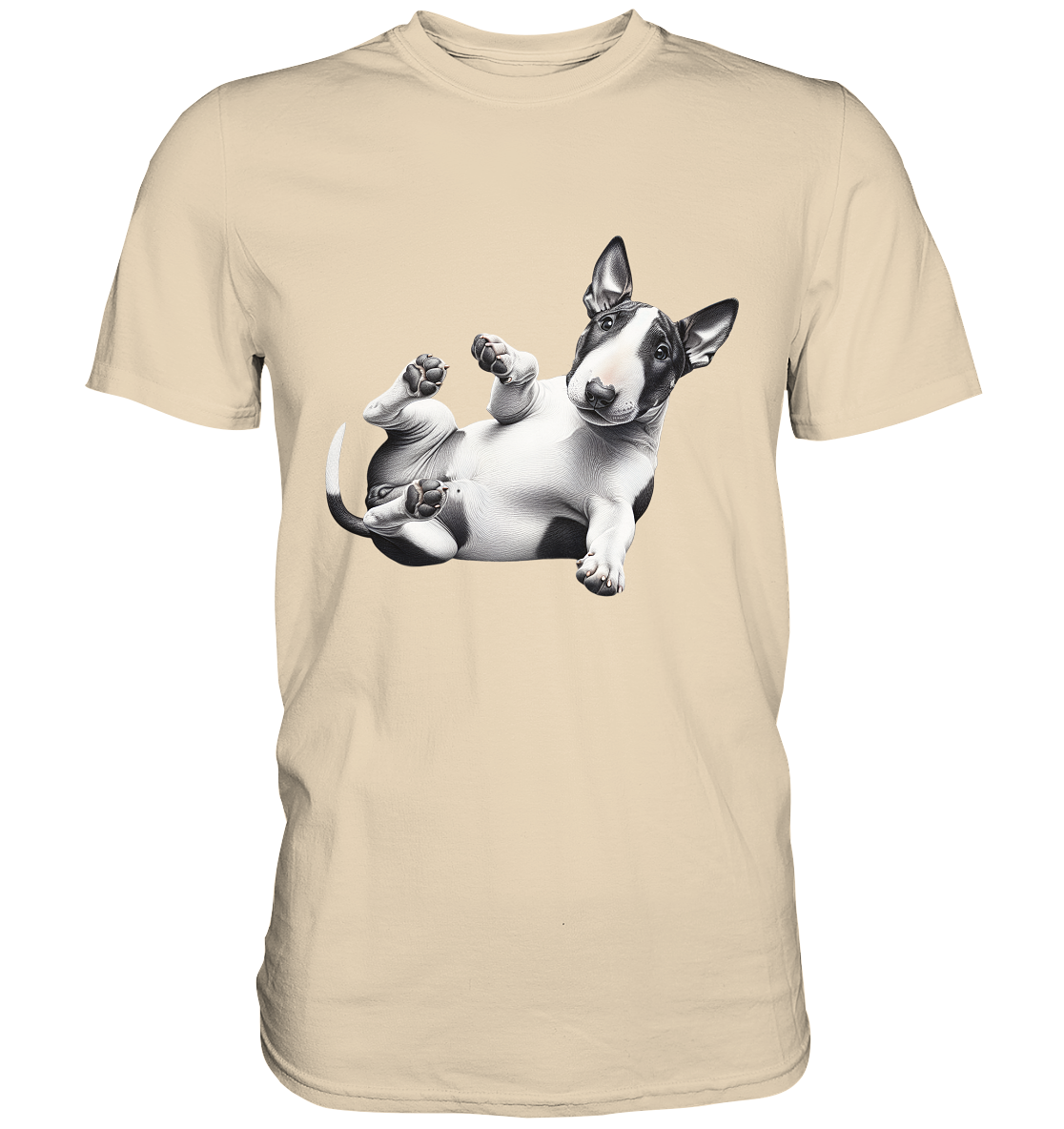 Verrückter Bullterrier - Premium Shirt