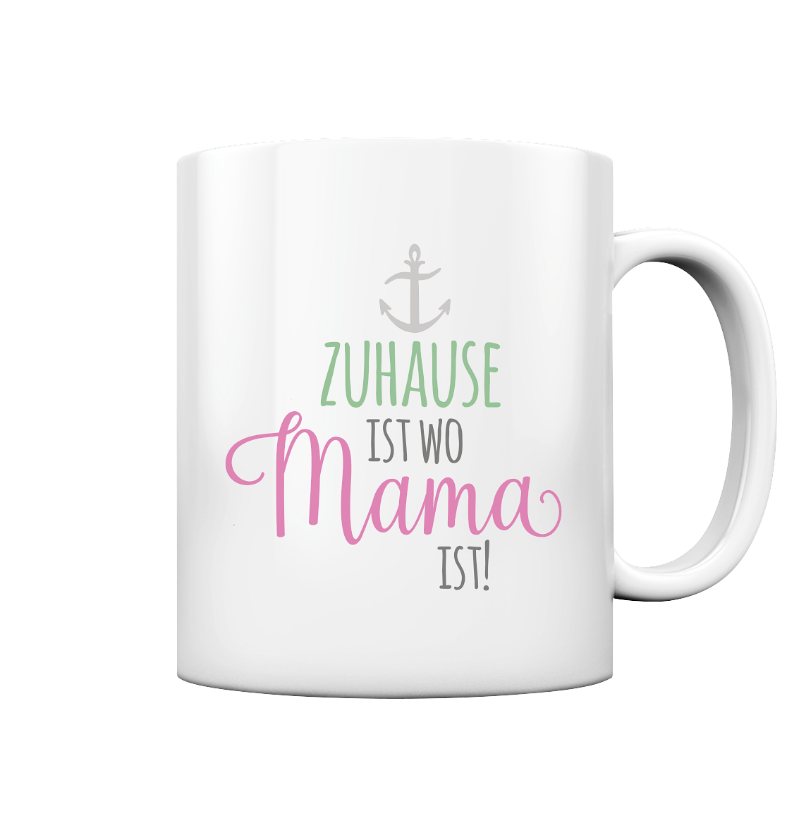 Zu Hause ist, wo Mama ist - Tasse glossy