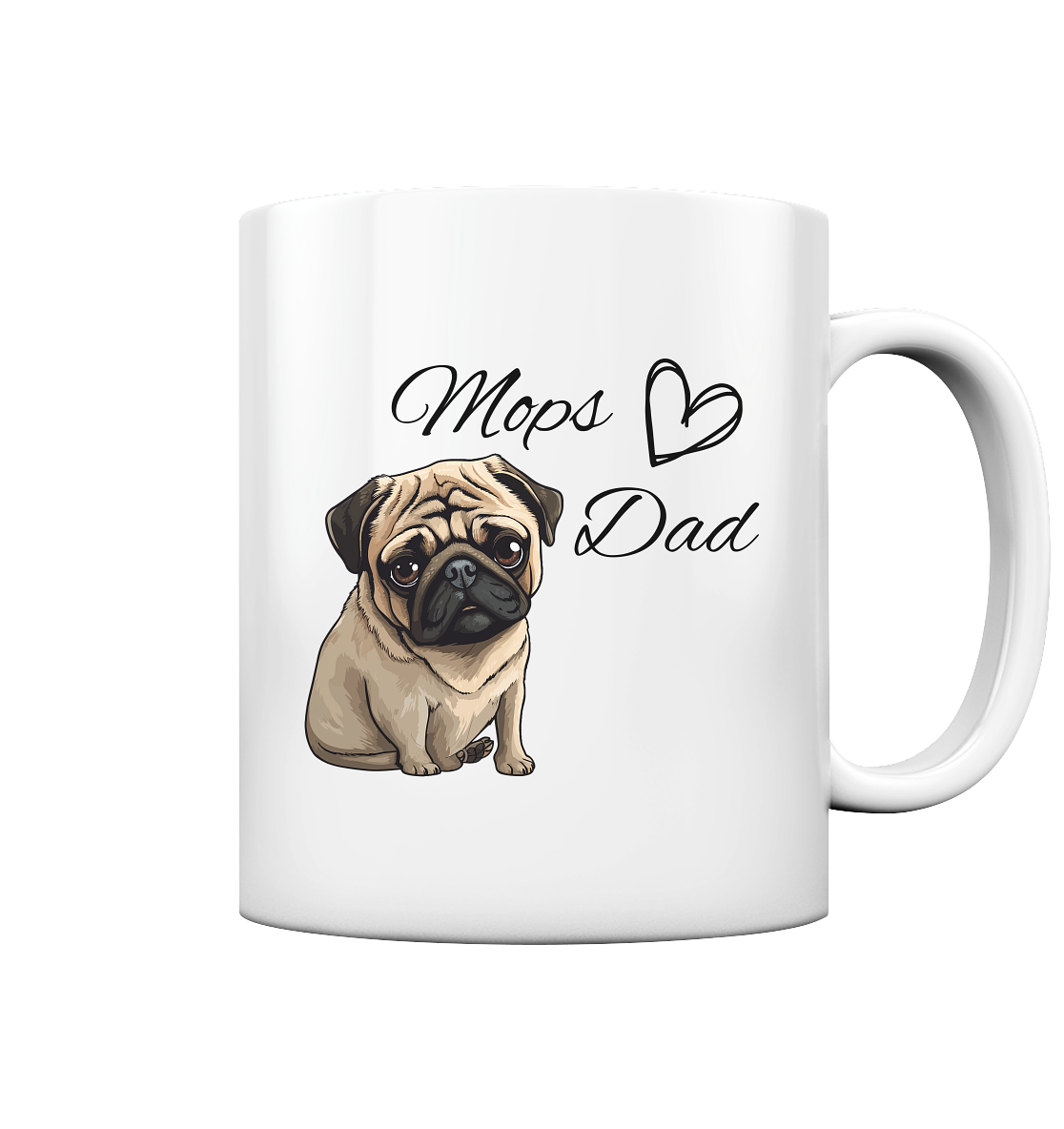 Mops Dad - Tasse glossy