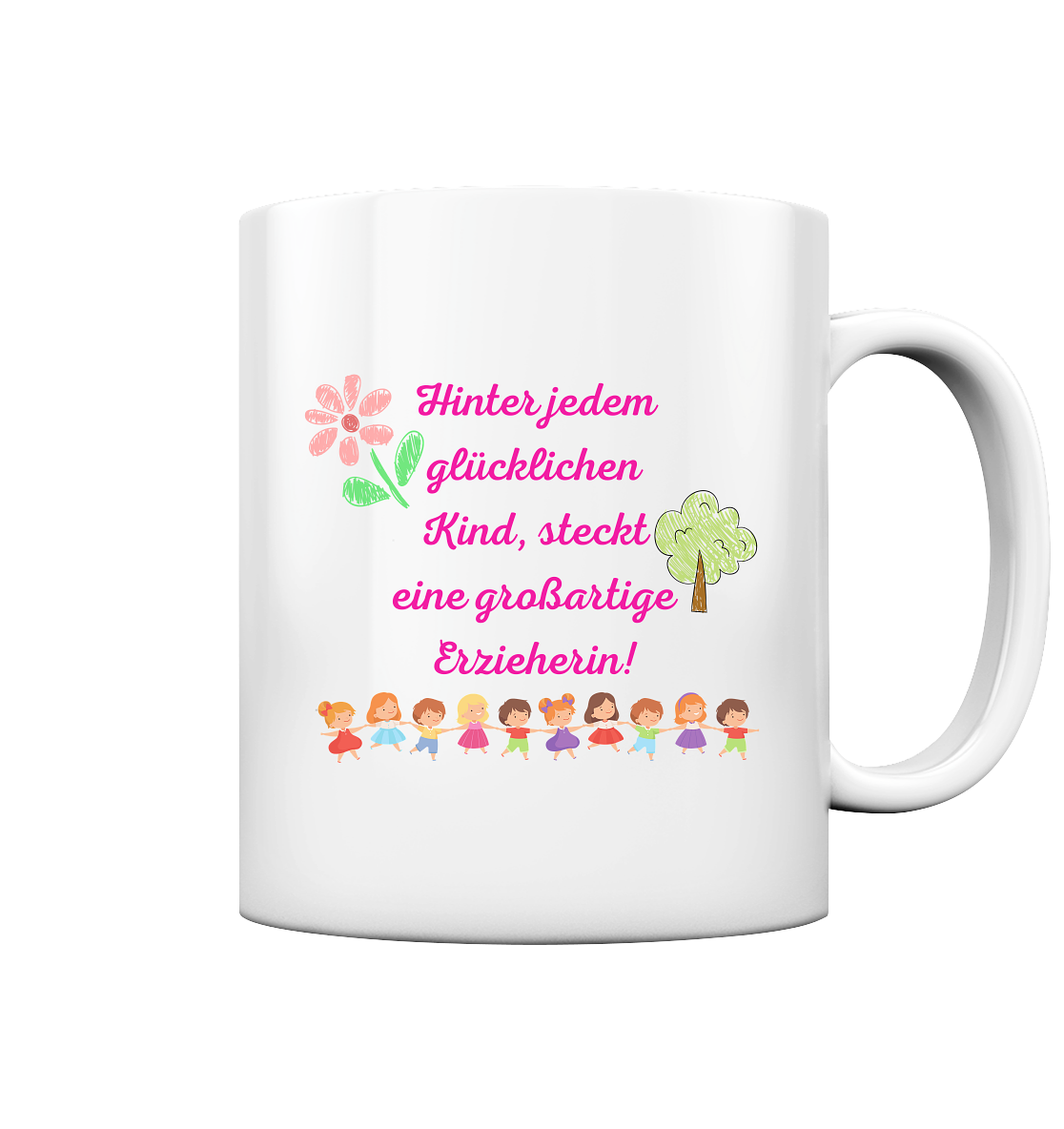 Abschiedsgeschenk Kindergarten, Erzieherin - Tasse glossy