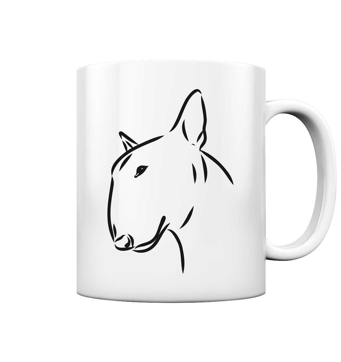 Bullterrier, Miniatur Bullterrier - Tasse glossy