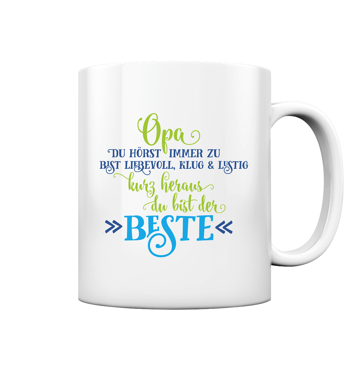 Opa, du bist der beste - Tasse glossy