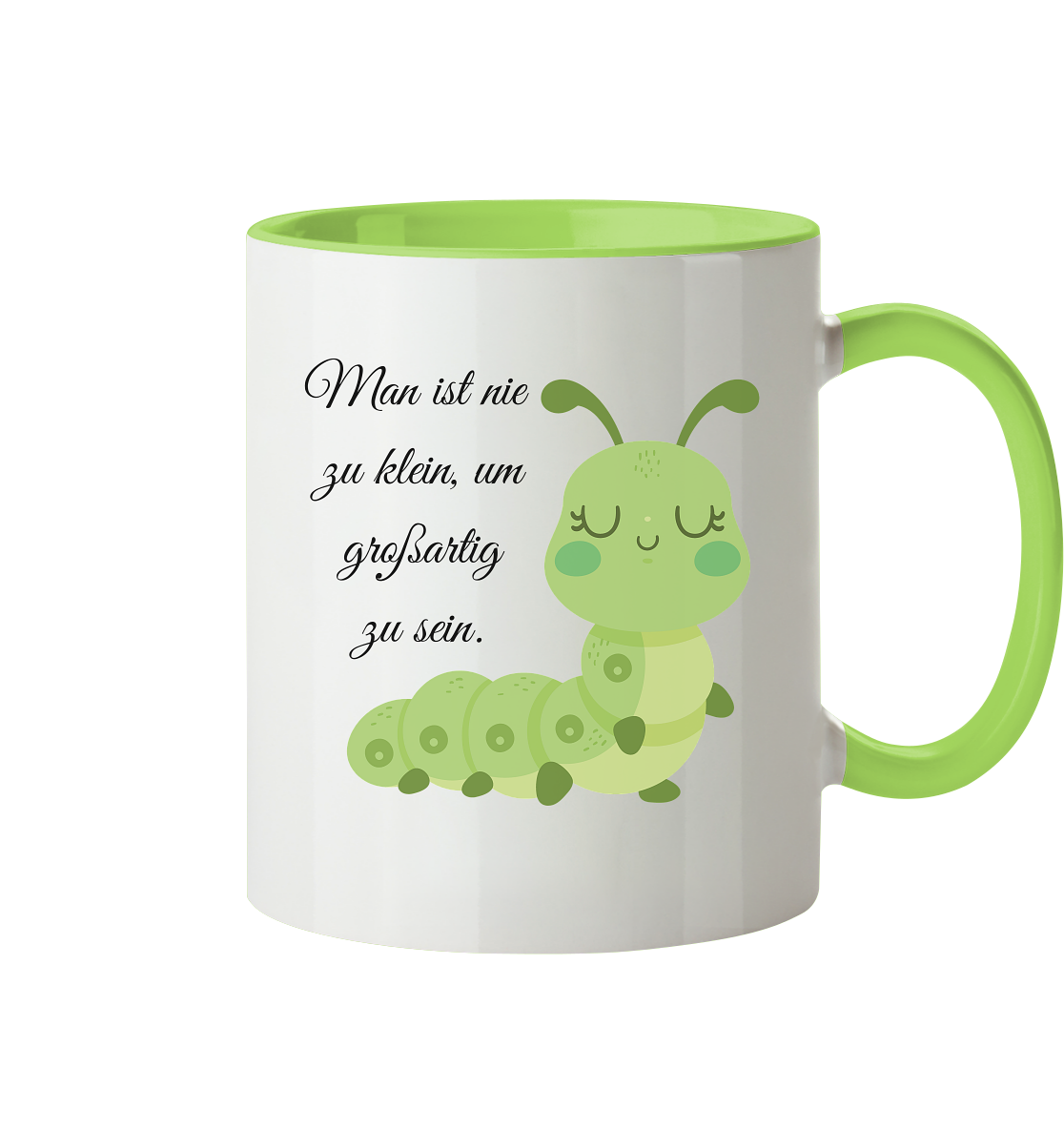 Man ist nie zu klein, um sich großartig zu fühlen! - Tasse zweifarbig