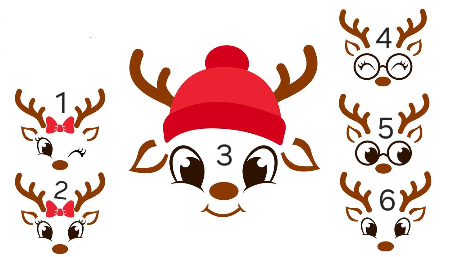 Leuchtflaschen mit Rentiermotiven Weihnachten, Advent
