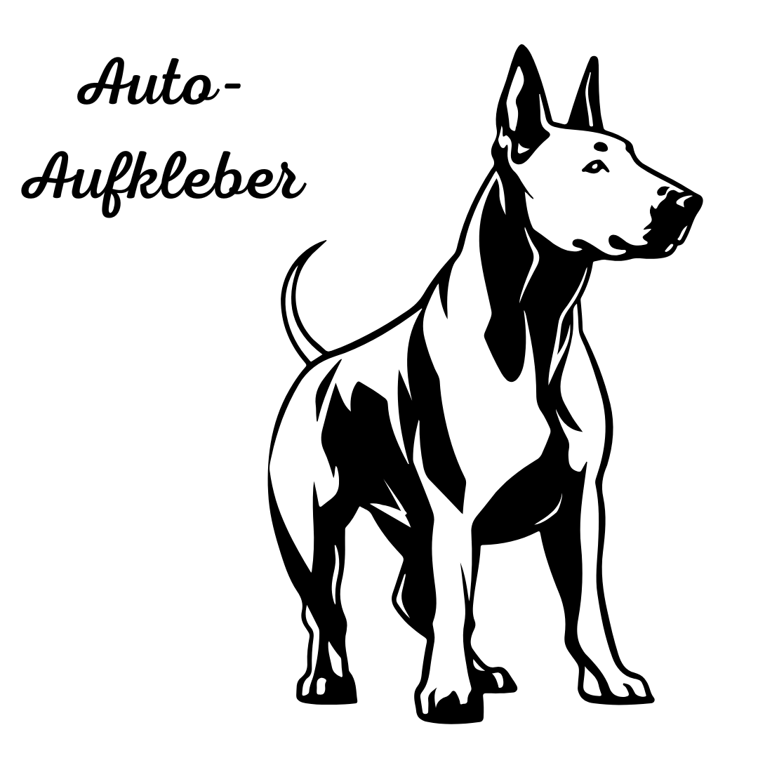 Bullterrier Aufkleber - Autoauflkeber, Vinylaufklber