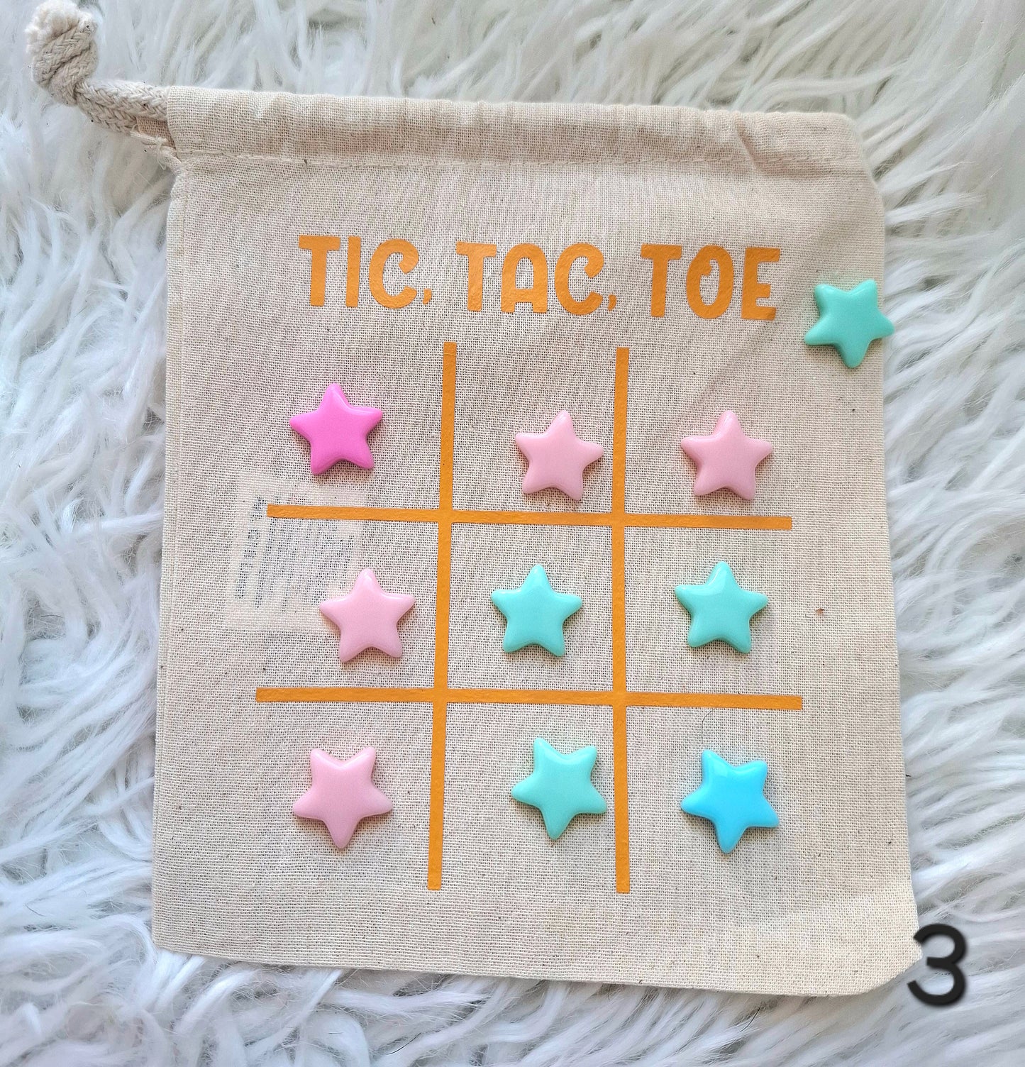 Tic Tac Toe to go im Stoffbeutel