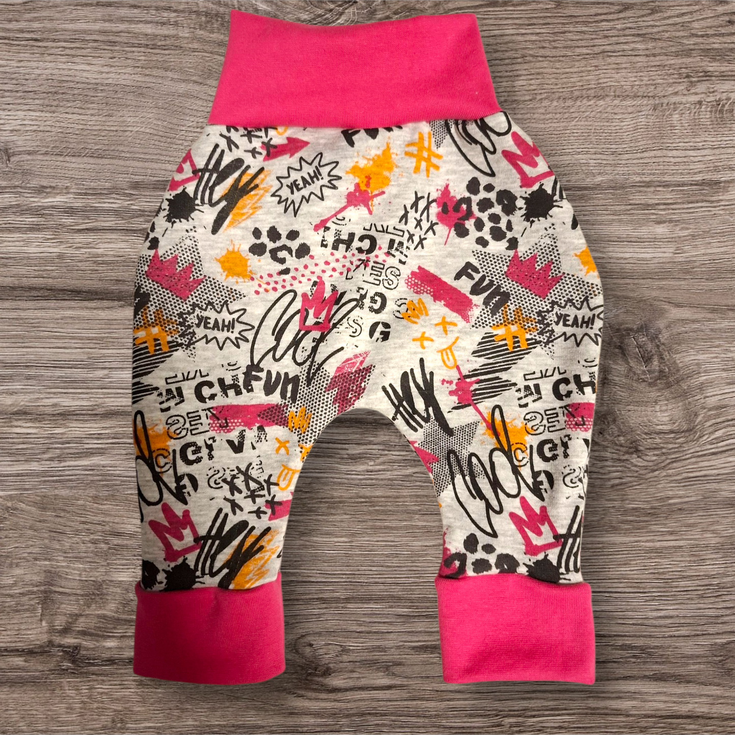 Größe 110/116 Pumphose aus Alpenfleece, pink