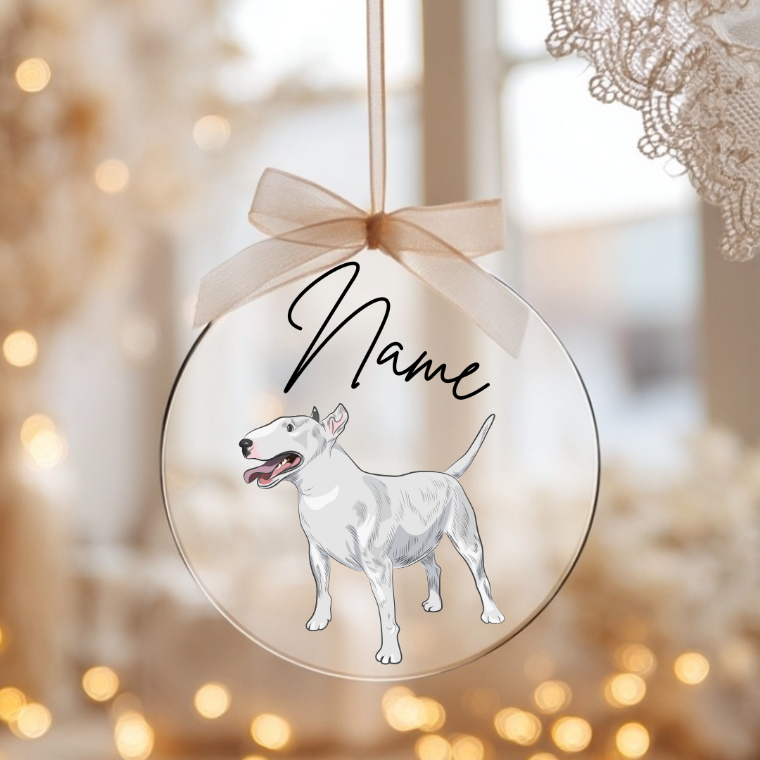 Weihnachtsbaumanhänger - Miniatur Bullterrier
