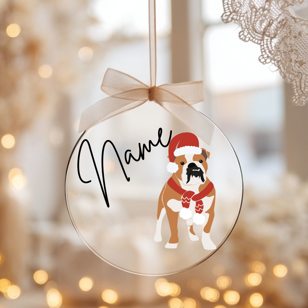 Weihnachtsbaumanhänger - Bulldogge