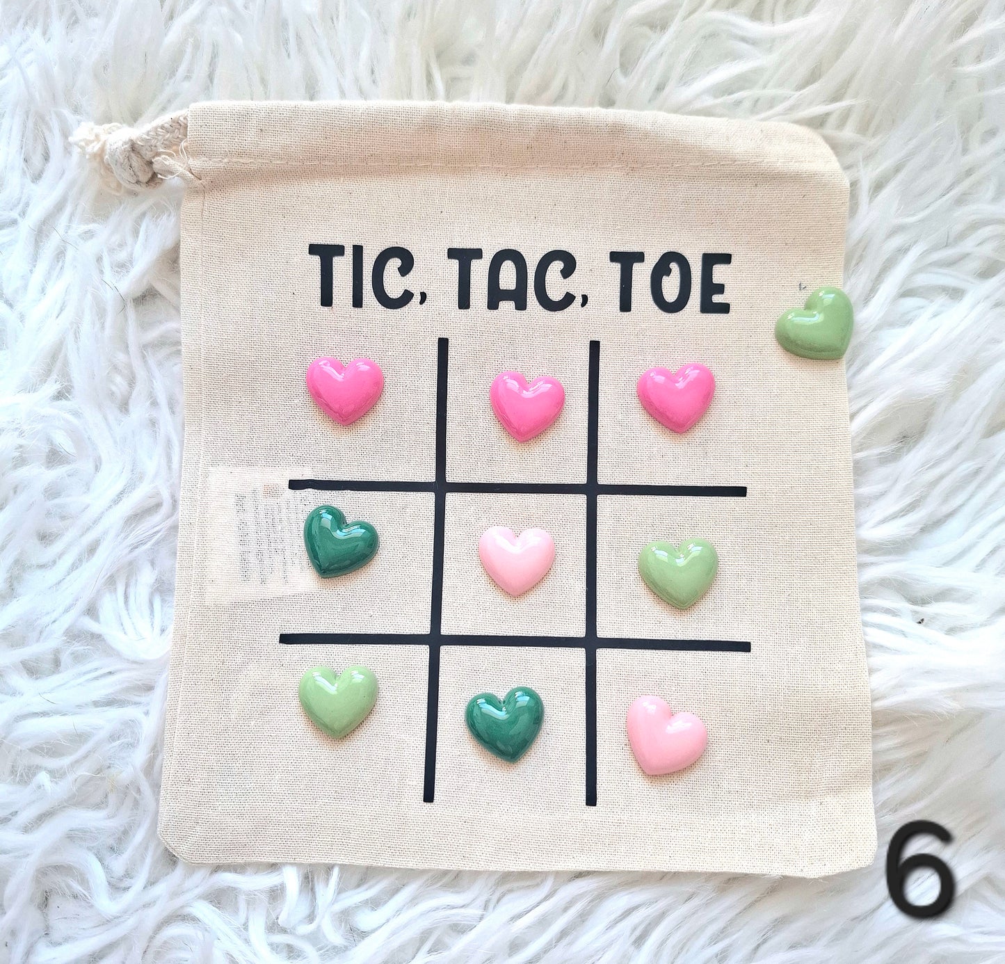 Tic Tac Toe to go im Stoffbeutel