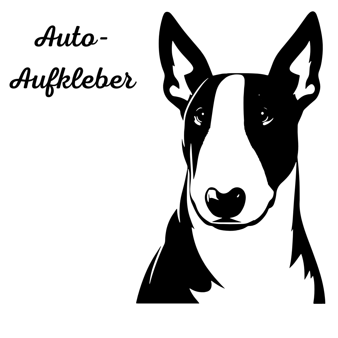 Bullterrier Aufkleber - Autoauflkeber, Vinylaufklber