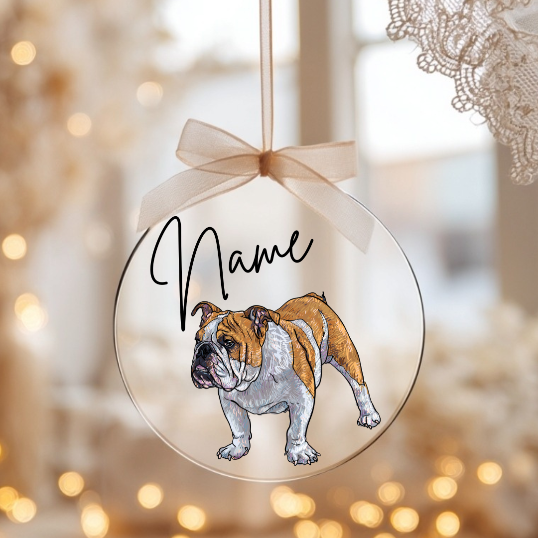 Weihnachtsbaumanhänger - Bulldogge
