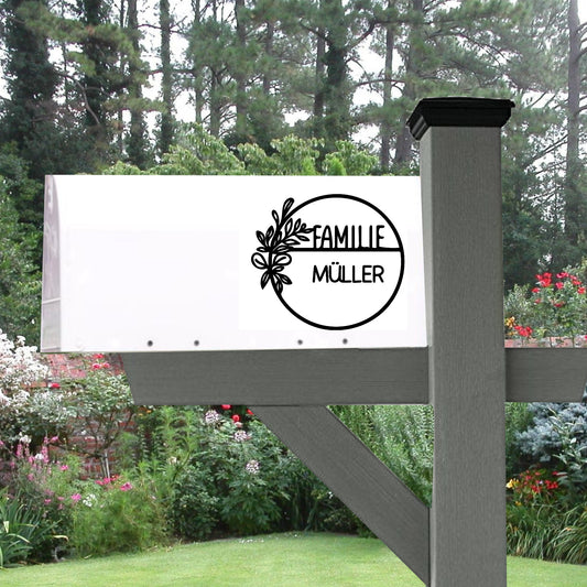 Briefkasten Aufkleber, Vinylaufklber, Familie, willkommen, Eingang, Türaufkleber