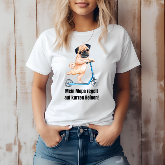 Mein Mops regelt auf kurzen Beinen. - Premium Shirt
