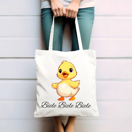 Entchen, Biele, Biele, Biele,  - Baumwolltasche