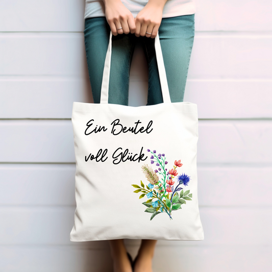 Stoffbeutel, Ein Beutel voll Glück - Baumwolltasche