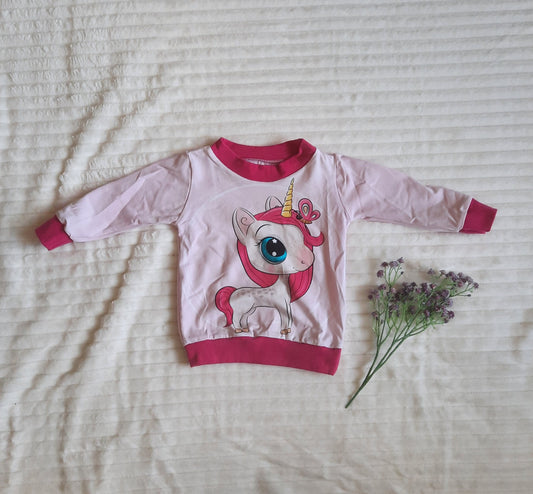 Gr. 68/74 Pullover / Hoodie - Einhorn