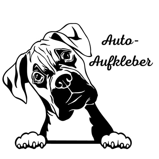 Boxer, Aufkleber - Autoaufkleber, Vinylaufklber mit oder ohne Name