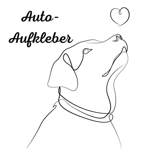 Labrador , Aufkleber - Autoaufkleber, Vinylaufklber mit oder ohne Name