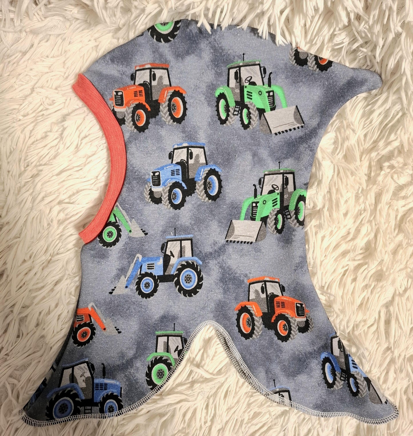 Alpenfleece-Schlupfmützen Traktor