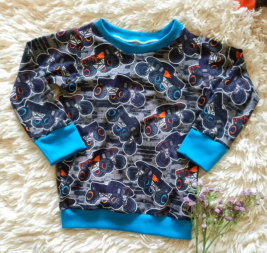 Größe 104/110 Hoodie / Pullover, Autos, Monstertruck
