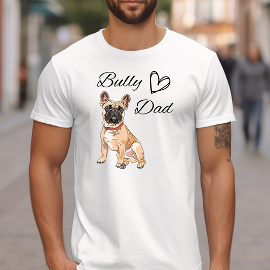 Bully Dad, französische Bulldogge  - Premium Shirt