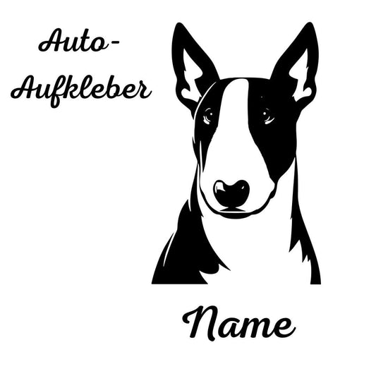 Bullterrier, Miniatur Bullterrier, Aufkleber - Autoaufkleber, Vinylaufklber