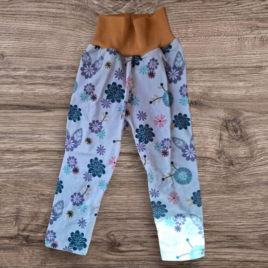 Größe 80 Leggings - Blumen