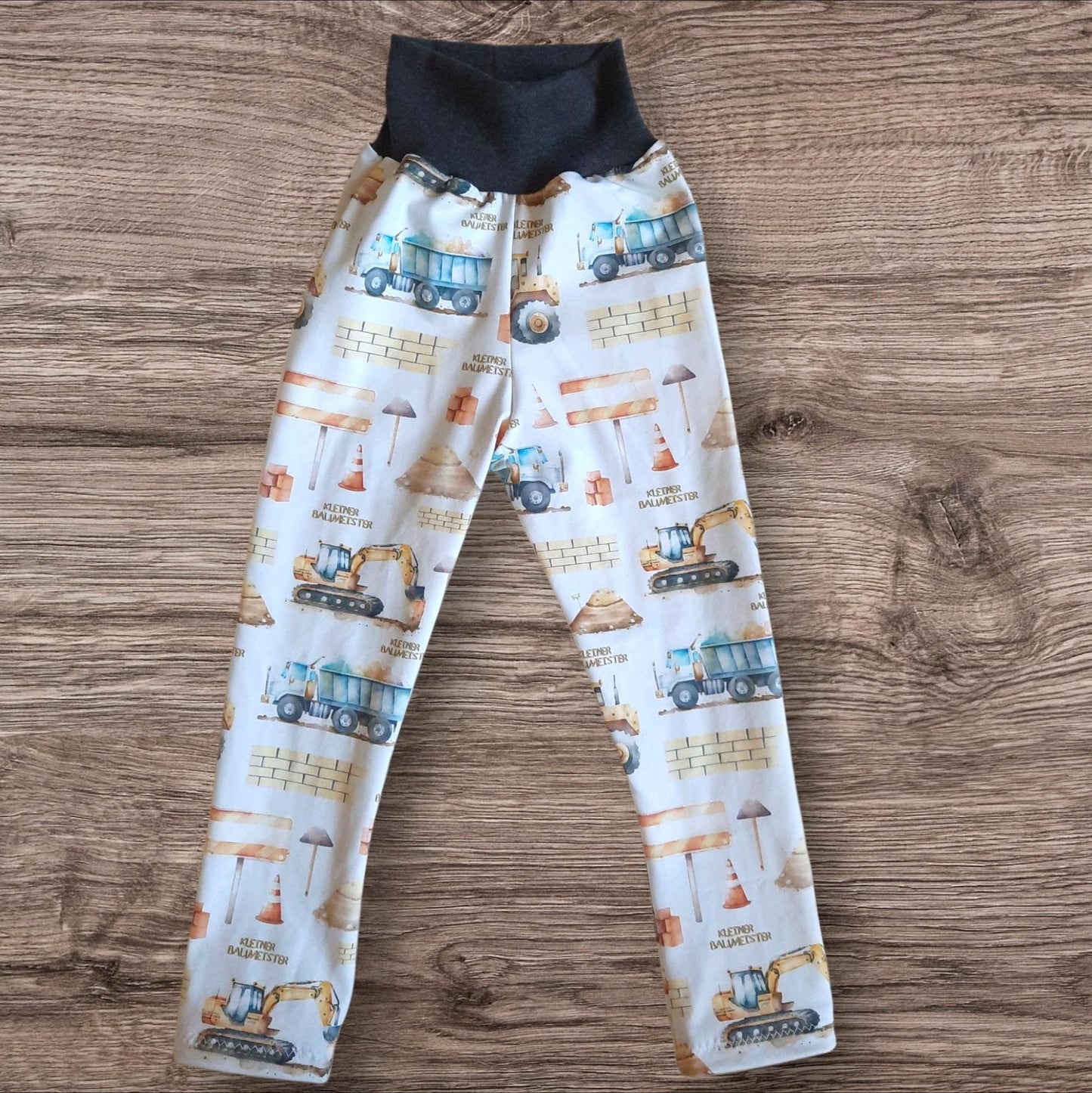 Größe 104 - Leggings, Bagger, Laster, LKW, Auto, Baustelle, Baumeister