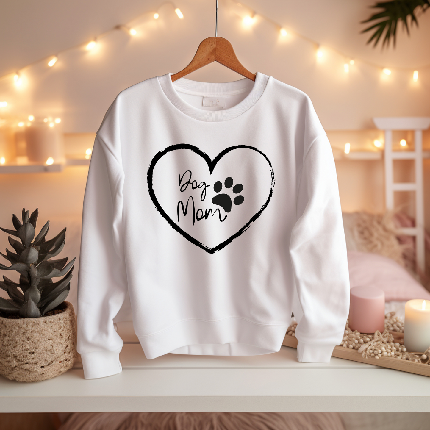 Dog Mom, Herz, - Basic Sweatshirt