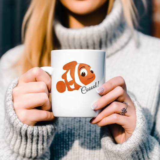Cooler Clownfisch - Tasse glossy