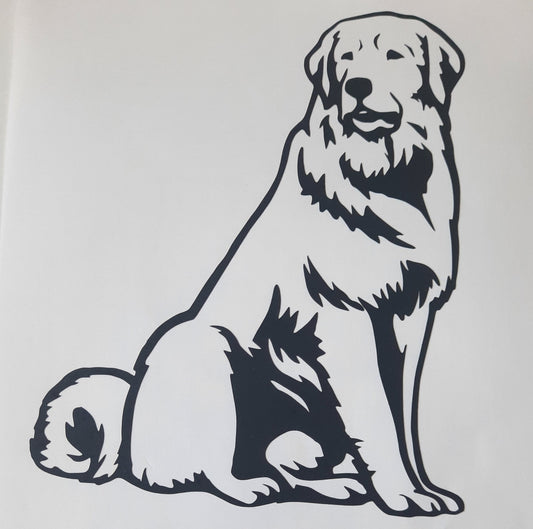 Herdenschutzhund, Aufkleber - Autoauflkeber, Vinylaufklber