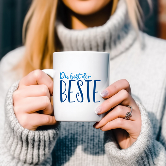 Du bist der beste - Tasse glossy