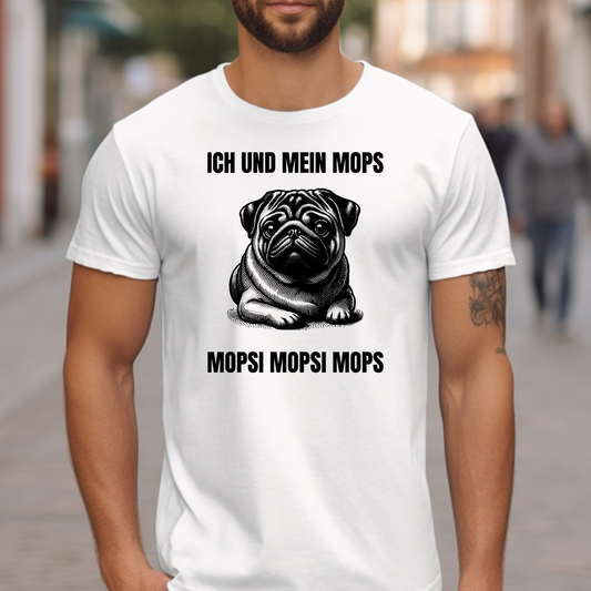 Ich und mein Mops Mopsi Mopsi Mops - Premium Shirt