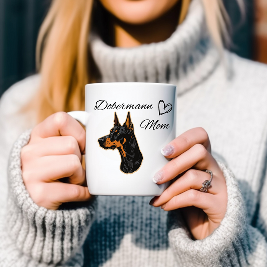 Dobermann Mom - Tasse glossy
