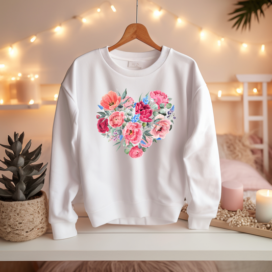 Blumenherz - Basic Sweatshirt