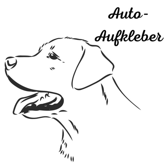 Labrador , Aufkleber - Autoaufkleber, Vinylaufklber mit oder ohne Name