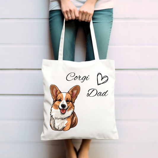 Corgi Dad - Baumwolltasche