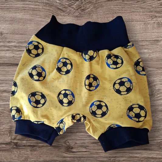 Größe 68/74 kurze Pumphose, jersey, Fußball , gelb