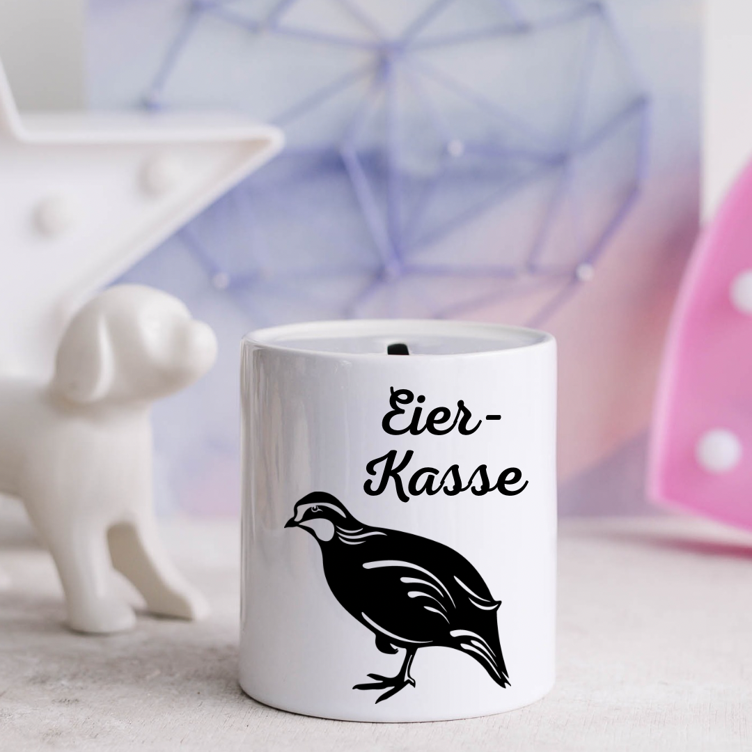 Eierkasse - Wachteln - Spardosen