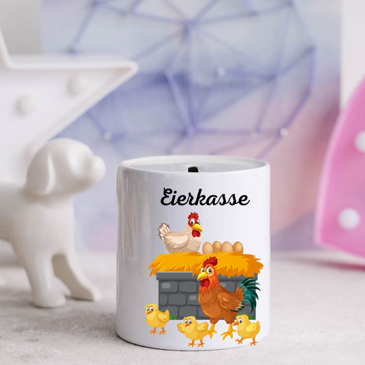 Eierkasse - Hühner - Spardosen